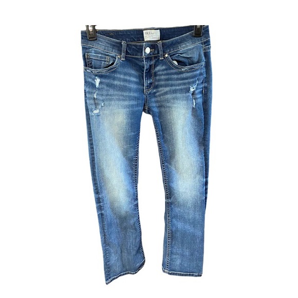 Bke Stella boot cut distressed jeans